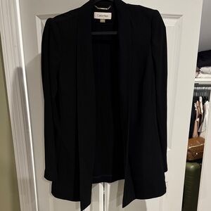 Calvin Klein Women's Black long Blazer